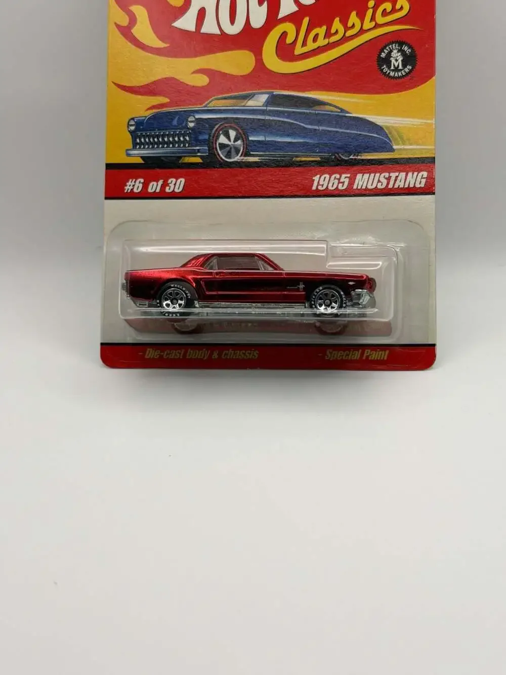 Hot Wheels Classics Series 2 #6 of 30 1965 Mustang Special Paint Red Spectraflam
